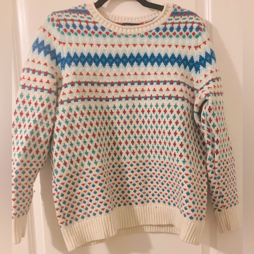 Land’s End Fair Isle Sweater-size L